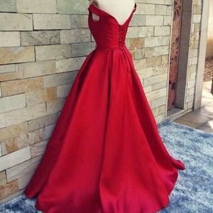Dresses - New off-shoulder satin gown Dresses - New off-shoulder satin gown